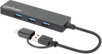 Фото - Кардридер / USB-хаб MANHATTAN 4-Port USB 3.0 Type-C / Type-A Combo Hub 