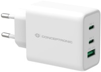 Зарядний пристрій Conceptronic 3-Port 65W GaN USB PD Charger 