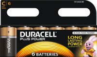 Фото - Акумулятор / батарейка Duracell  6xC Plus Power