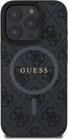 Чохол GUESS Leather Metal Logo with MagSafe for iPhone 16 Pro 