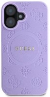 Etui GUESS Saffiano Peony Classic Logo with MagSafe for iPhone 16 