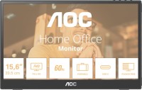 Zdjęcia - Monitor AOC 16T3EA 15.6 "  czarny