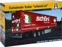 Model do sklejania (modelarstwo) ITALERI Curtainside Trailer Schoeni.ch (1:24) 