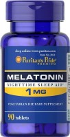 Фото - Амінокислоти Puritans Pride Melatonin 1 mg 90 tab 