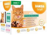 Karma dla kotów IAMS Delights Land&Sea Collection In Gravy  12 pcs