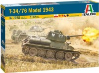 Model do sklejania (modelarstwo) ITALERI T-34/76 Model 1943 (1:72) 