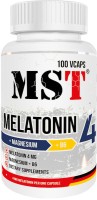 Фото - Амінокислоти MST Melatonin 4 + Mg + B6 100 cap 