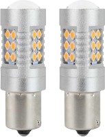 Автолампа Amio LED PY21W Canbus 2pcs 