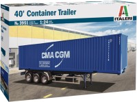 Фото - Збірна модель ITALERI 40 Container Trailer (1:24) 