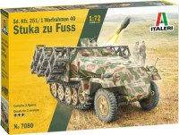 Model do sklejania (modelarstwo) ITALERI Sd. Kfz. 251/1 Wurfrahmen Stuka zu Fuss (1:72) 