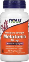 Фото - Амінокислоти Now Melatonin 20 mg 90 cap 