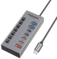 Zdjęcia - Czytnik kart pamięci / hub USB Promate GegaHub-10G 