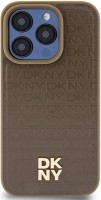 Zdjęcia - Etui DKNY Leather Pattern Metal Logo MagSafe for iPhone 15 Pro Max 