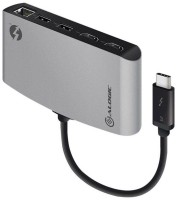 Фото - Кардридер / USB-хаб ALOGIC ThunderBolt 3 Dual HDMI PORTABLE Docking Station with 4K 