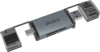 Zdjęcia - Czytnik kart pamięci / hub USB Akasa AK-CR-12 