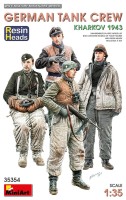 Фото - Збірна модель MiniArt German Tank Crew. Kharkov 1943. Resin Heads (1:35) 