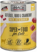 Karma dla kotów MACs Superfoods Adult Poultry/Beef/Cranberry  800 g