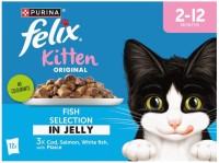 Фото - Корм для кішок Felix Original Kitten Fish Selection in Jelly 12 pcs 