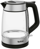 Фото - Електрочайник Tefal Glass kettle KI 605830 нержавіюча сталь