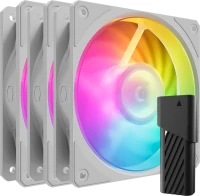 Фото - Система охолодження Cooler Master Mobius 120P ARGB White 3-pack Fan Kit 