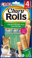 Корм для кішок INABA Churu Rolls Chicken/Tuna 40 g 