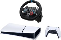 Фото - Ігрова приставка Sony PlayStation 5 Slim Digital Edition + Racing Wheel 