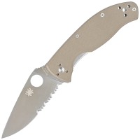 Фото - Ніж / мультитул Spyderco Tenacious CPM M4 CombinationEdge 