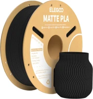 Фото - Пластик для 3D друку Elegoo PLA Matte Black 1kg 1 кг  чорний