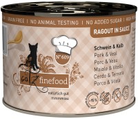 Фото - Корм для кішок Catz Finefood Ragout in Sauce Pork/Veal 190 g 