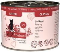 Фото - Корм для кішок Catz Finefood Classic Canned Kitten Poultry 200 g 