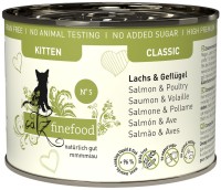 Фото - Корм для кішок Catz Finefood Classic Canned Kitten Salmon/Poultry 200 g 