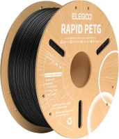 Фото - Пластик для 3D друку Elegoo Rapid PETG Black 1kg 1 кг  чорний