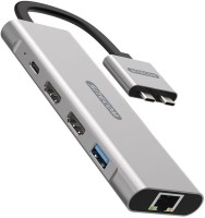 Zdjęcia - Czytnik kart pamięci / hub USB Sitecom Dual USB-C Multiport Pro Adapter+PD 