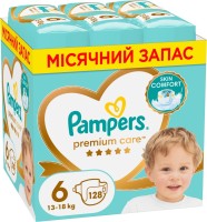 Zdjęcia - Pielucha Pampers Premium Care 6 / 128 pcs 