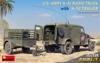 Фото - Збірна модель MiniArt Us Army K-51 Radio Truck With K-52 Trailer (1:35) 