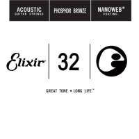 Zdjęcia - Struny Elixir Acoustic Nanoweb Phosphor Bronze Single 32 