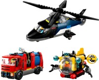 Фото - Конструктор Lego Helicopter Fire Truck and Submarine Remix 60462 