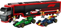 Фото - Конструктор Lego F1 Truck with RB20 and AMR24 F1 Cars 60445 