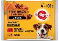 Фото - Корм для собак Pedigree Adult Mixed Selection Turkey/Beef in Gravy 400 g 4 шт