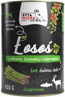 Zdjęcia - Karm dla psów Syta Micha Adult Canned Salmon/Deer 400 g 1 szt.