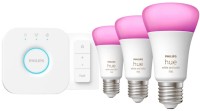 Лампочка Philips Hue White and Colour 11W E27 3 pcs + Bridge + dimmer switch 