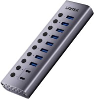 Zdjęcia - Czytnik kart pamięci / hub USB Unitek 10-in-1 Individual Switches Hub 