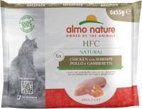 Karma dla kotów Almo Nature HFC Natural Chicken/Shrimps 6 pcs 