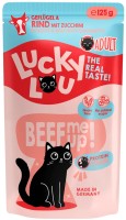 Фото - Корм для кішок Lucky Lifestage Adult Beef Pouch 125 g 