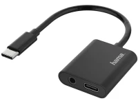 Karta dźwiękowa Hama 2 in 1 USB-C Plug - 3.5 mm 