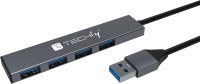 Фото - Кардридер / USB-хаб TECHLY USB 3.2 4-port USB Type A Hub 