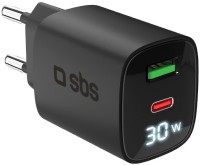 Фото - Зарядний пристрій SBS Wall Charger LCD USB-C PD 30W 