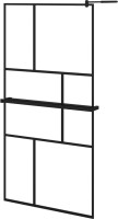 Фото - Душова перегородка VidaXL Walk-in Shower Wall with Shelf 100 3185472 