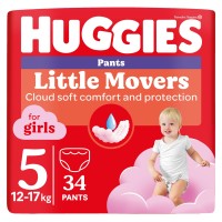 Фото - Підгузки Huggies Little Movers Pants For Girls 5 / 34 pcs 