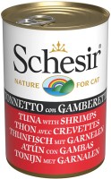 Zdjęcia - Karma dla kotów Schesir Adult Canned Tuna/Shrimps  140 g